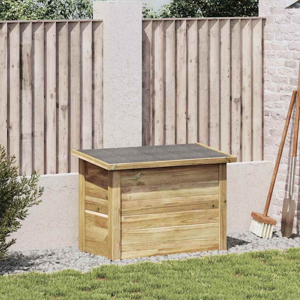 vidaXL Aufbewahrungsbox mit Speicher Natur 119 x 44,5 x 58 cm