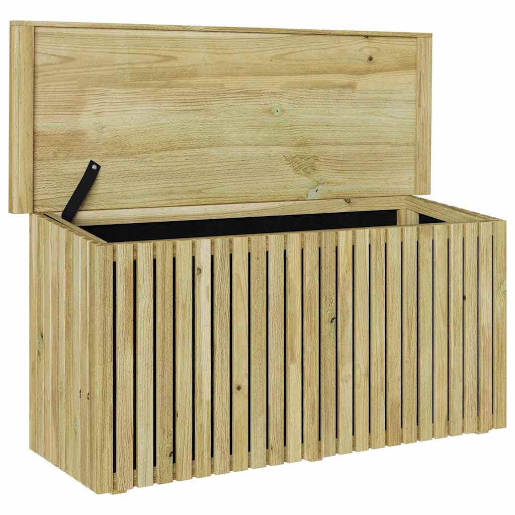 vidaXL Gartenlagerbox mit Speicher Natur 119 x 44 x 58,5 cm