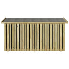 vidaXL Gartenlagerbox mit Speicher Natur 119 x 44 x 58,5 cm