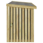 vidaXL Gartenlagerbox mit Speicher Natur 119 x 44 x 58,5 cm