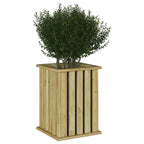 vidaXL Pflanzkästen Braun 33 x 33 x 45 cm Imprägniertes Kiefernholz