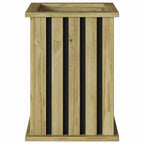 vidaXL Pflanzkästen Braun 33 x 33 x 45 cm Imprägniertes Kiefernholz
