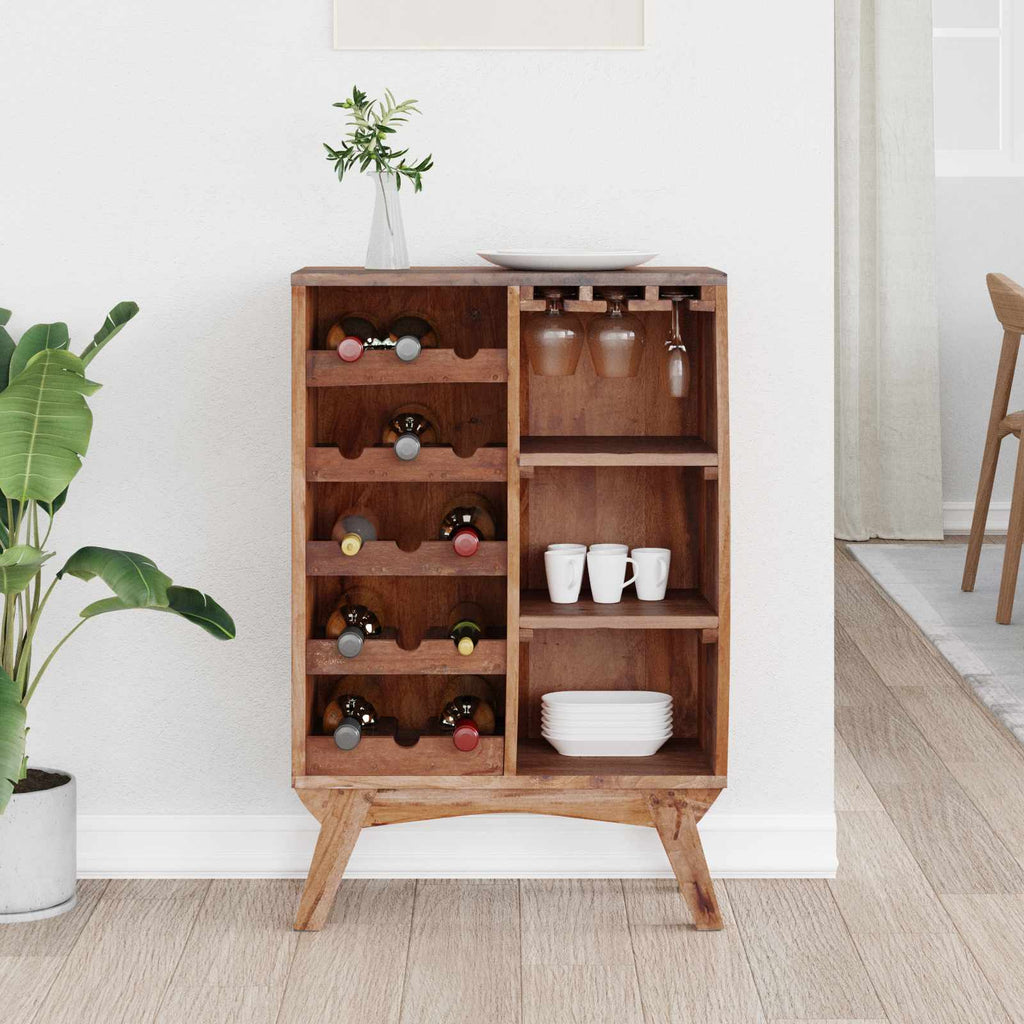vidaXL Regal Braun 60 x 30 x 90 cm Massives upgecyceltes Holz