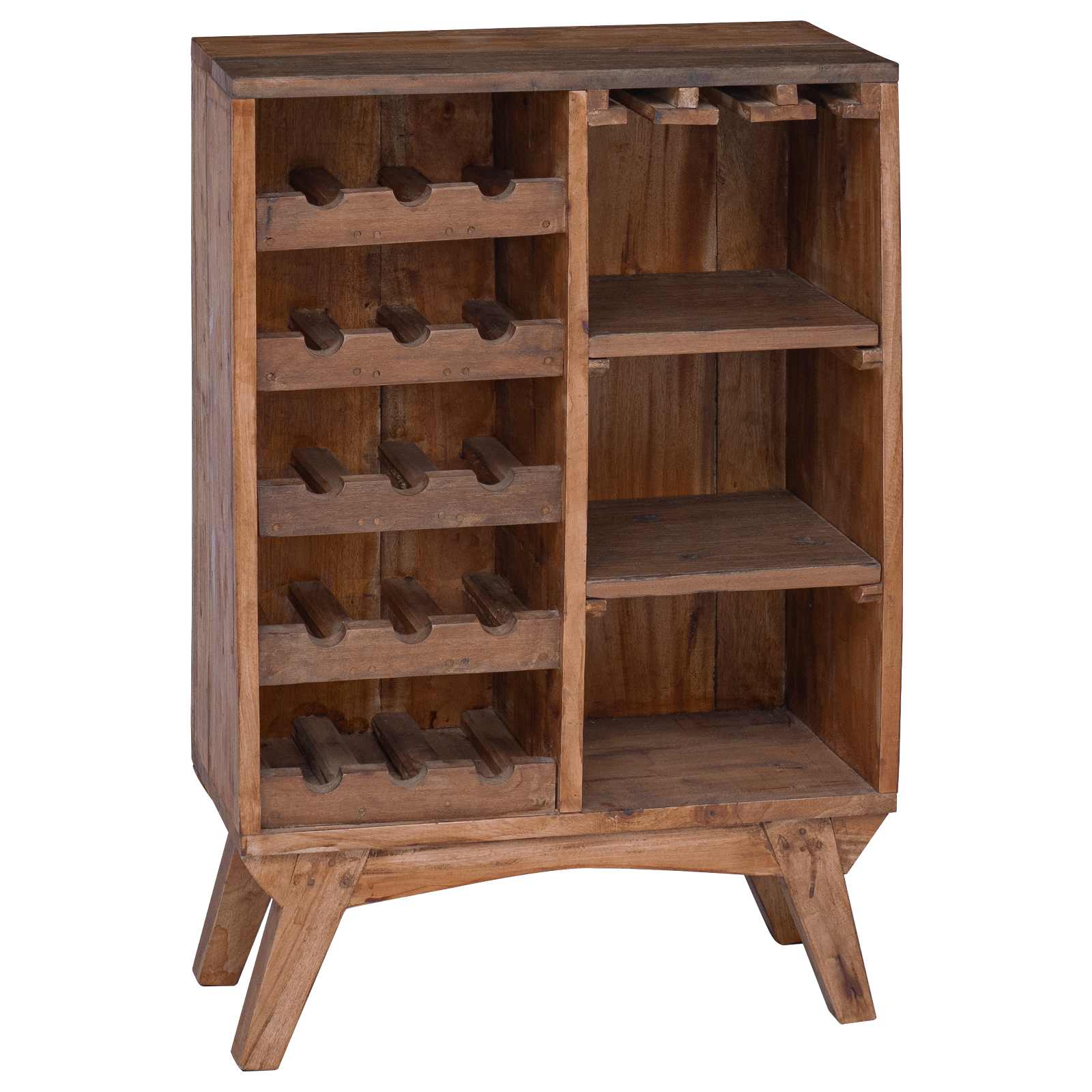 vidaXL Regal Braun 60 x 30 x 90 cm Massives upgecyceltes Holz