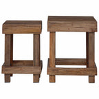 vidaXL Pflanzenständer 2 pcs Braun 70 x 11 x 27 cm Mahagoni Holz
