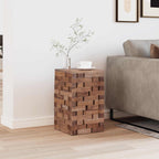 vidaXL Hocker Natur 29 x 29 x 48 cm Massivholz Altholz