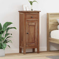 vidaXL Pflanzenständer mit Tür Braun 36 x 25 x 80 cm Mahagoni Holz