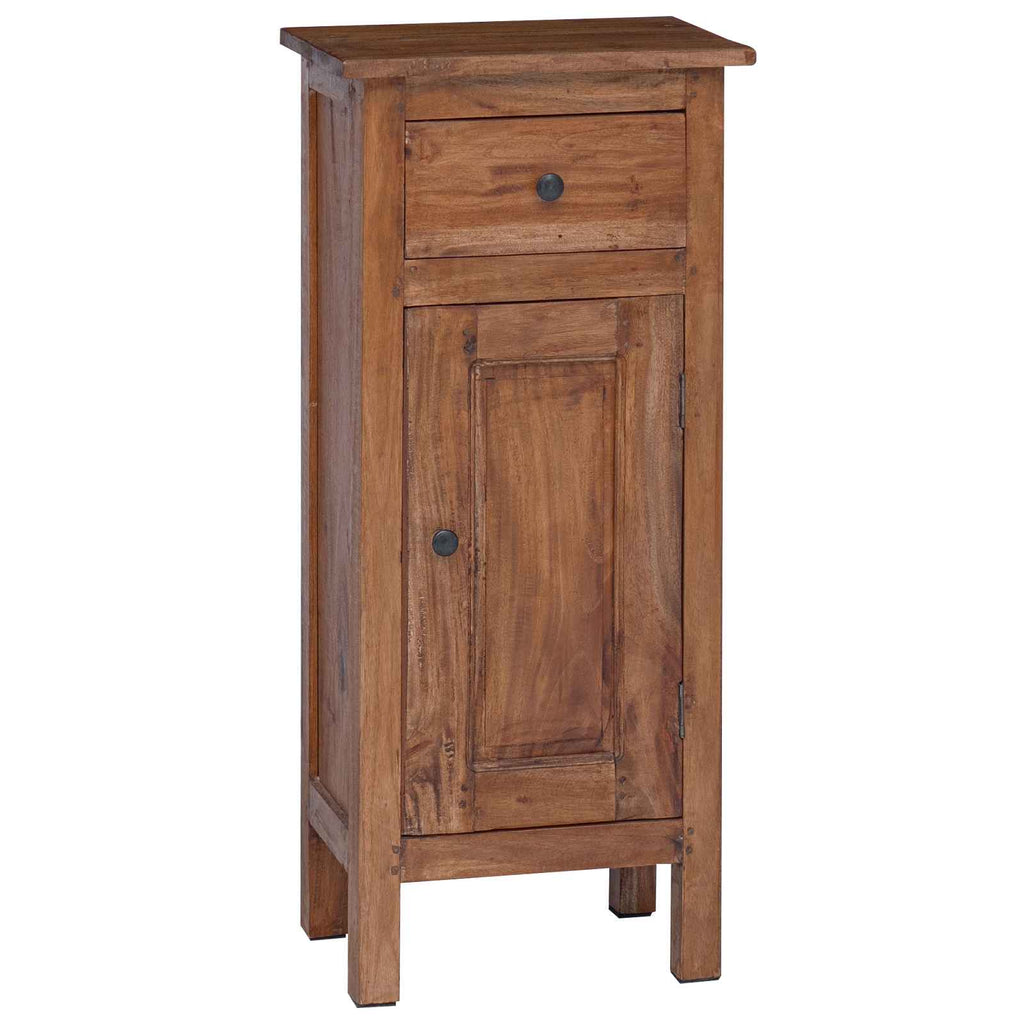vidaXL Pflanzenständer mit Tür Braun 36 x 25 x 80 cm Mahagoni Holz