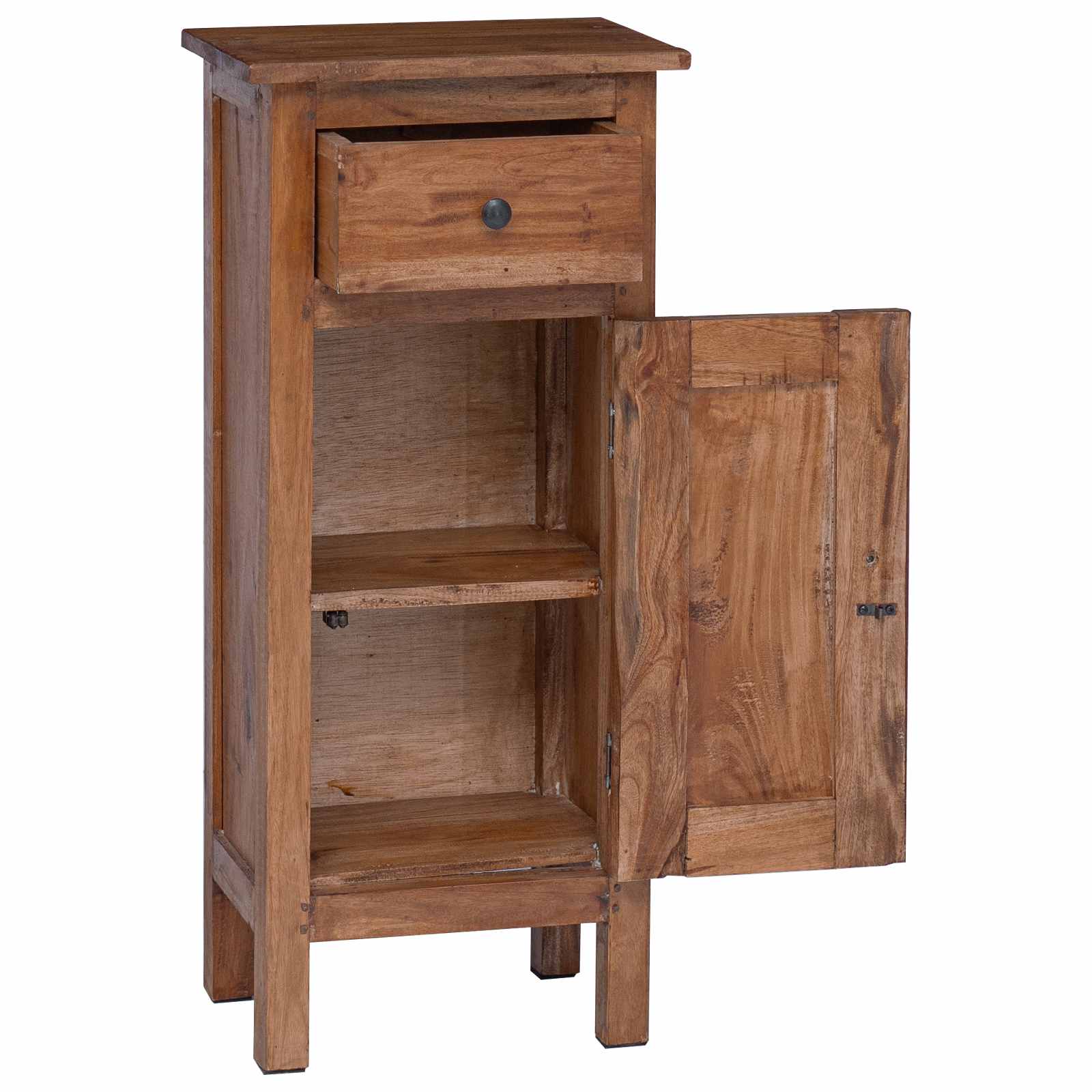 vidaXL Pflanzenständer mit Tür Braun 36 x 25 x 80 cm Mahagoni Holz