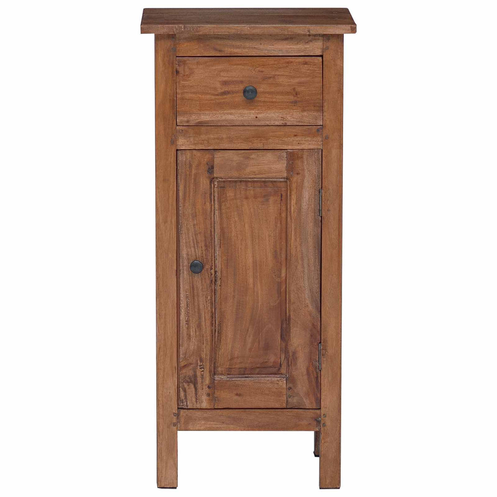 vidaXL Pflanzenständer mit Tür Braun 36 x 25 x 80 cm Mahagoni Holz