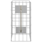 vidaXL Gabionen Wasserhahn Silber 26 x 25 x 50 cm Edelstahl