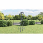 vidaXL Windmühle Grau 84 x 68 x 245 cm Eisen