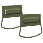 vidaXL Schrankgriffe 2 pcs Olive Grün 85 x 45 mm Metall