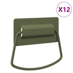 vidaXL Schrankgriffe 12 pcs Olive Grün 85 x 45 mm Metall
