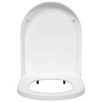 vidaXL Toilettensitz Verstellbar Weiß 48 x 36,5 x 4,5 cm Polypropylen