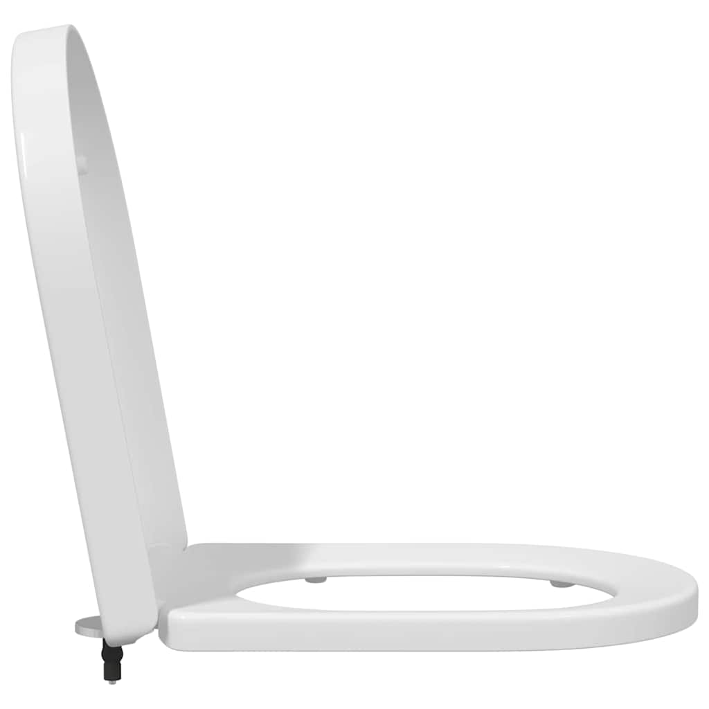 vidaXL Toilettensitz Verstellbar Weiß 48 x 36,5 x 4,5 cm Polypropylen