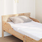 vidaXL Bettrahmen mit erweiterbarem Matratze Braun 80 x 200 cm
