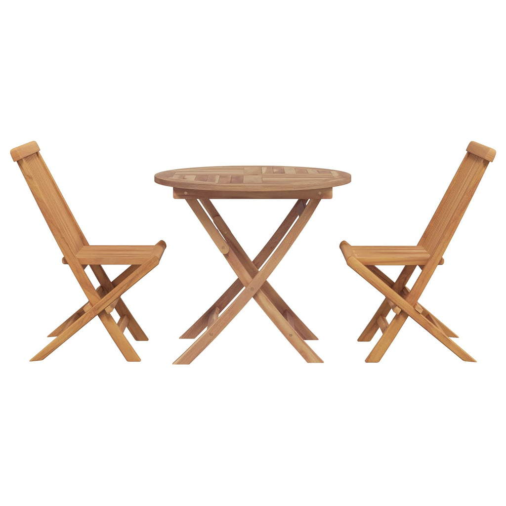 vidaXL Garten Essgruppe 3 pcs Braun Massivholz Akazie