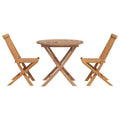 vidaXL Garten Essgruppe 3 pcs Braun Massivholz Akazie