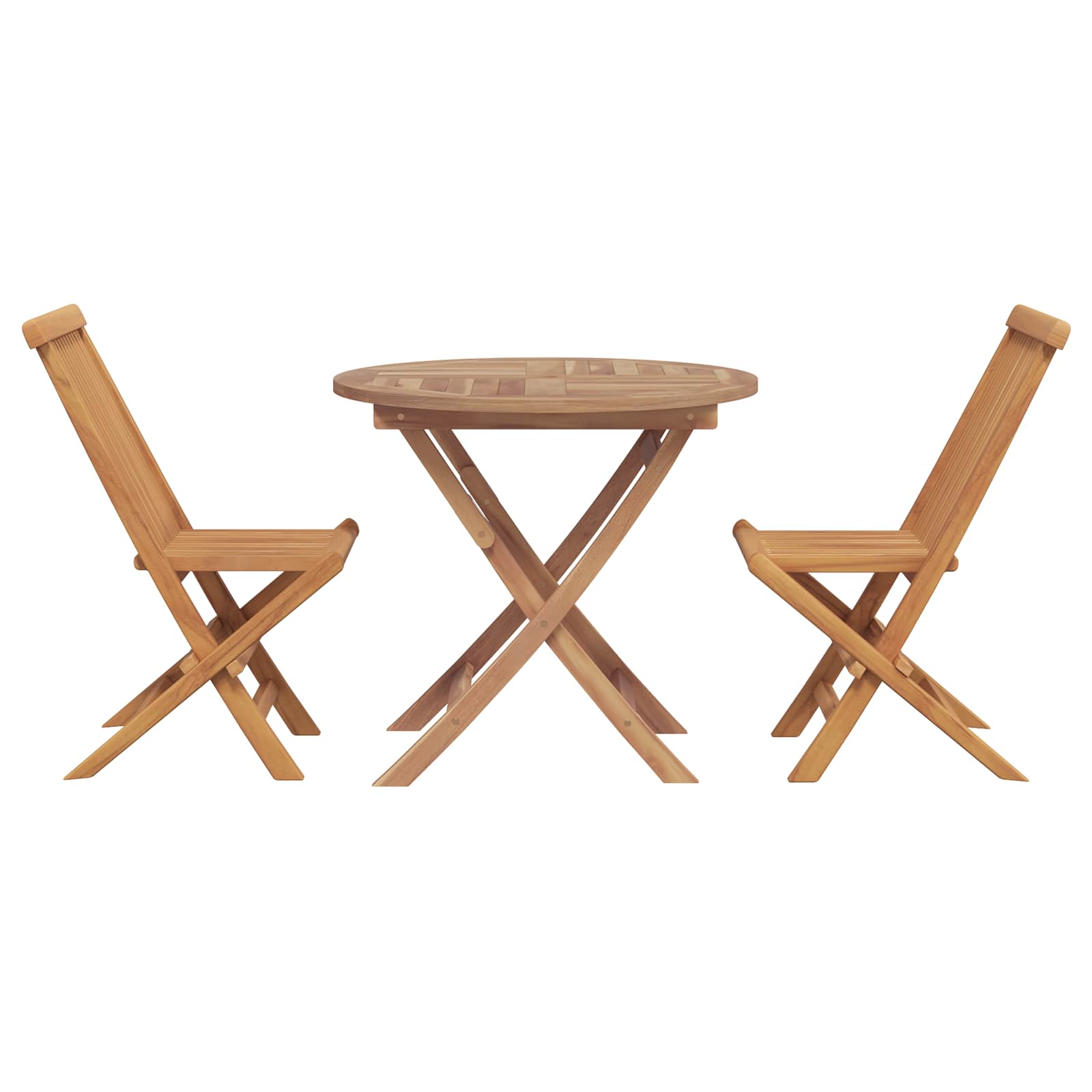 vidaXL Garten Essgruppe 3 pcs Braun Massivholz Akazie