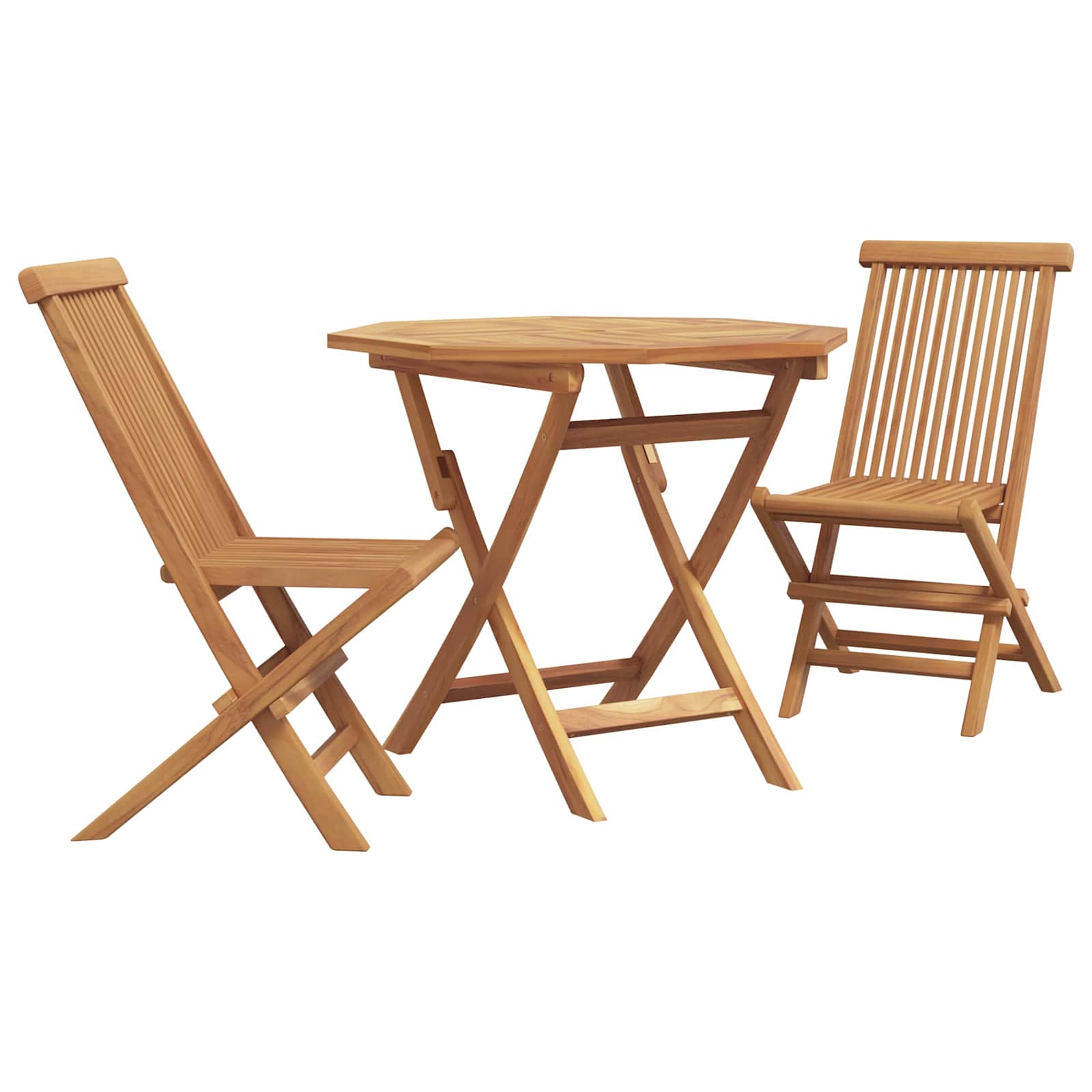 vidaXL Garten Essgruppe 3 pcs Braun Massivholz Akazie