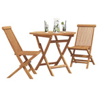 vidaXL Garten Essgruppe 3 pcs Braun Massivholz Akazie