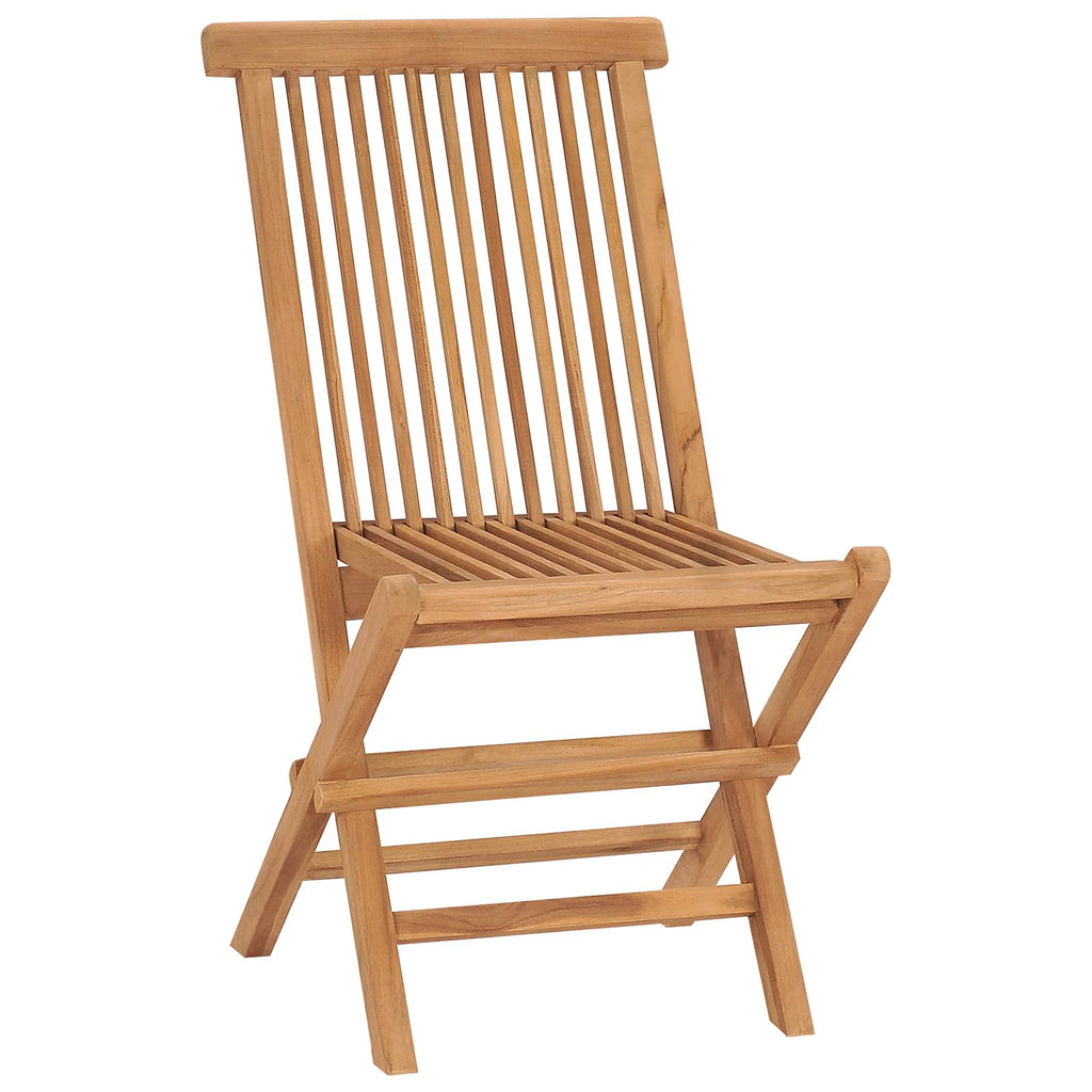 vidaXL Garten Essgruppe Braun Massivholz Teak