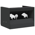 vidaXL Kugelfangbox Schwarz 29 x 22 x 20 cm Stahl