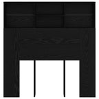 vidaXL Kopfteil Schrank Schwarz Eichen-Optik 100 x 19 x 103,5 cm