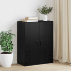 vidaXL Wandschrank Wandmontiert Schwarz Eichen-Optik 69,5 x 34 x 90 cm