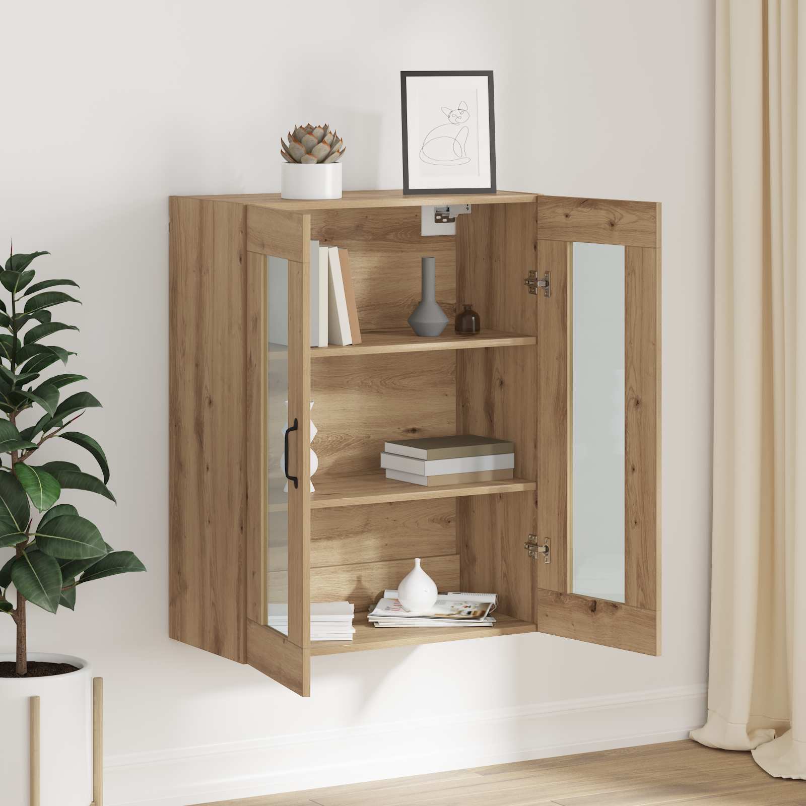 vidaXL Aufbewahrungsschrank Artisan-Eiche 69,5 x 34 x 90 cm