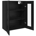 vidaXL Aufbewahrungsschrank Schwarz Eichen-Optik 69,5 x 34 x 90 cm