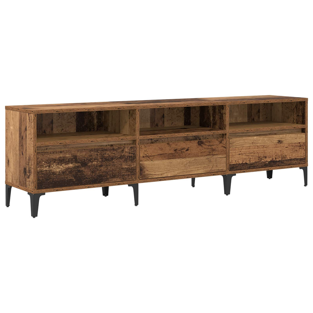 vidaXL TV-Schränk Altholz 150 x 30 x 45 cm Verbundholz und Eisen