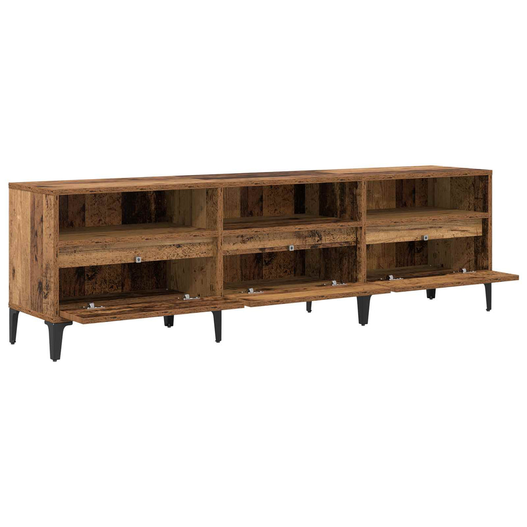 vidaXL TV-Schränk Altholz 150 x 30 x 45 cm Verbundholz und Eisen