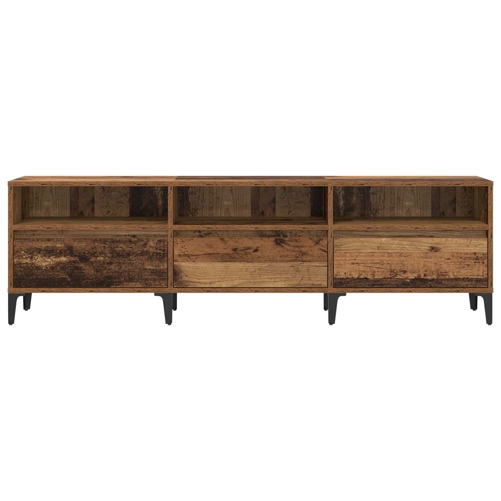 vidaXL TV-Schränk Altholz 150 x 30 x 45 cm Verbundholz und Eisen