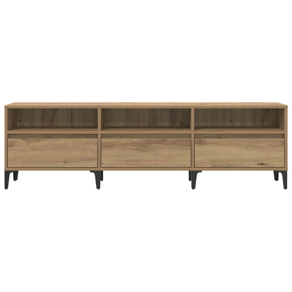 vidaXL TV-Schränk Artisan-Eiche 150 x 30 x 45 cm Verbundholz und Eisen