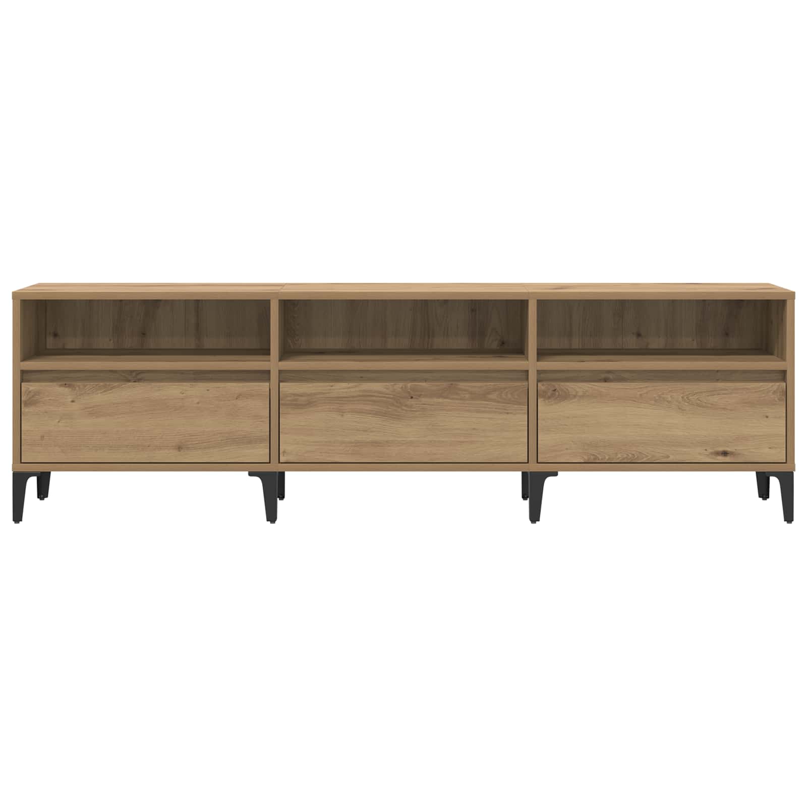 vidaXL TV-Schränk Artisan-Eiche 150 x 30 x 45 cm Verbundholz und Eisen