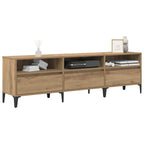 vidaXL TV-Schränk Artisan-Eiche 150 x 30 x 45 cm Verbundholz und Eisen