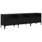 vidaXL TV-Schränk mit Schubladen Schwarz Eichen-Optik 150 x 30 x 45 cm