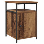 vidaXL Nachttisch mit Schubladen 2 pcs Altholz Holzwerkstoff
