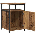 vidaXL Nachttisch mit Schubladen 2 pcs Altholz Holzwerkstoff