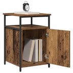 vidaXL Nachttisch mit Schubladen 2 pcs Altholz Holzwerkstoff
