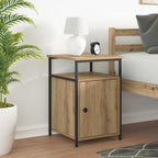 vidaXL Nachttisch mit Schubladen 2 pcs Artisan-Eiche Holzwerkstoff