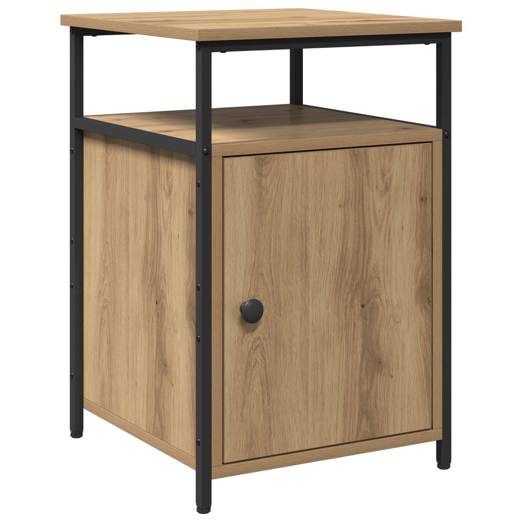 vidaXL Nachttisch mit Schubladen 2 pcs Artisan-Eiche Holzwerkstoff