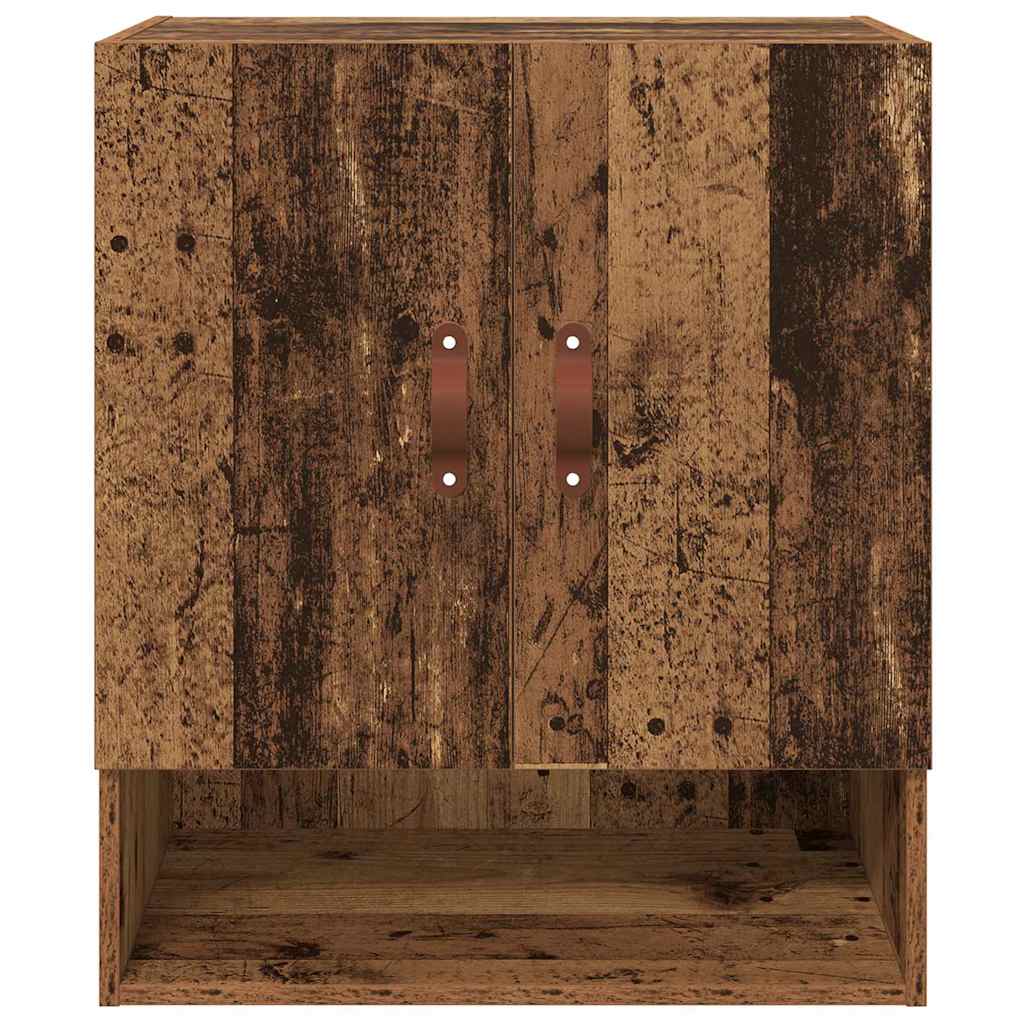 vidaXL Wandschrank Wandmontiert Altholz 60 x 31 x 70 cm Holzwerkstoff