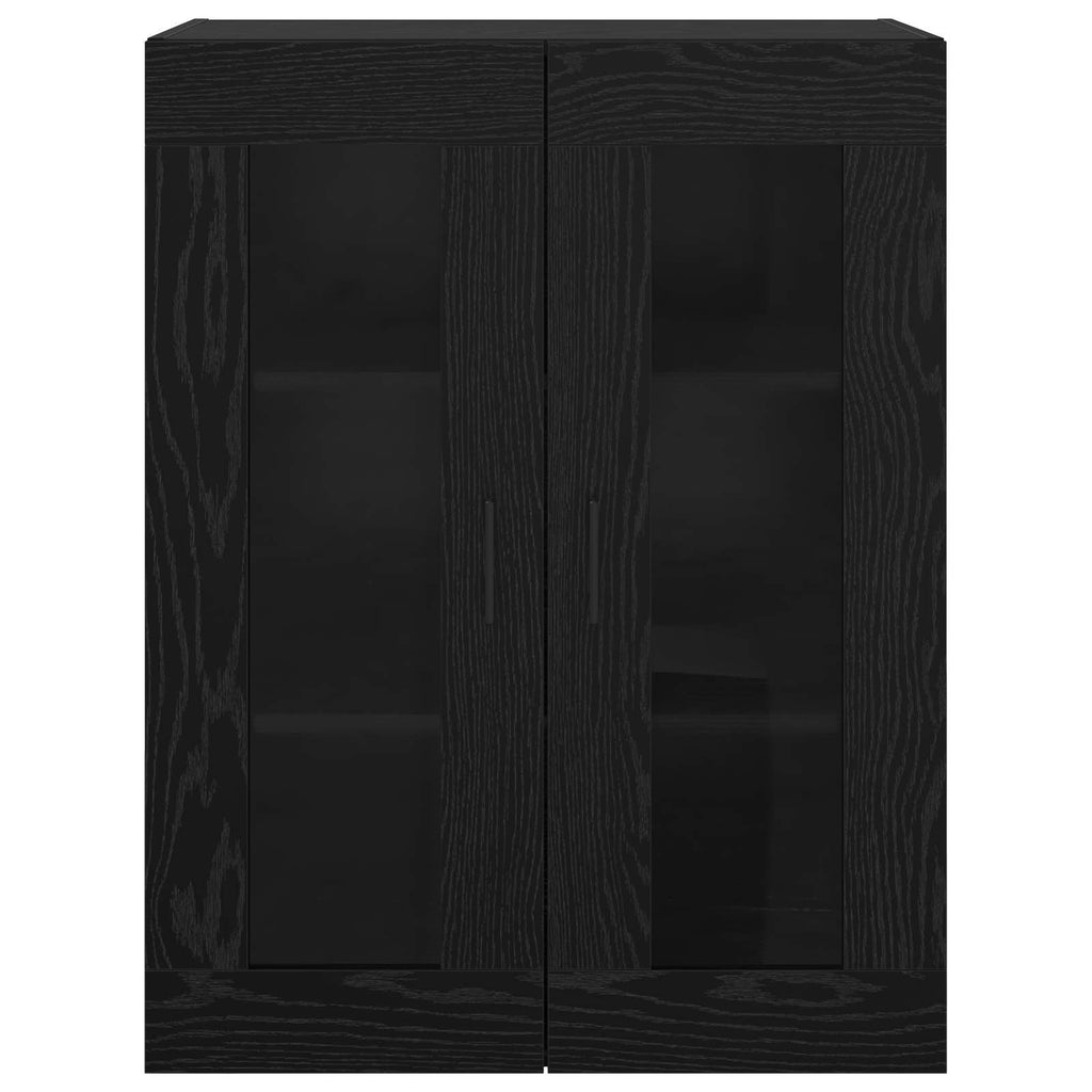vidaXL Wandschrank Schwarz 69,5 x 34 x 90 cm Holzwerkstoff