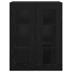 vidaXL Wandschrank Schwarz 69,5 x 34 x 90 cm Holzwerkstoff
