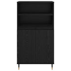 vidaXL Hochboard Schwarz 60 x 36 x 110 cm Holzwerkstoff