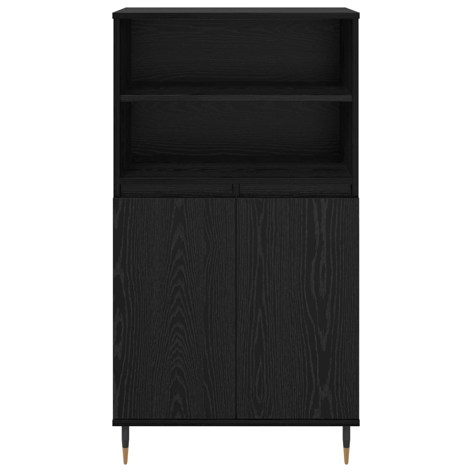 vidaXL Hochboard Schwarz 60 x 36 x 110 cm Holzwerkstoff