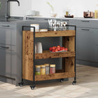 vidaXL Küchentrolley Altholz 70 x 30 x 82 cm Holzwerkstoff